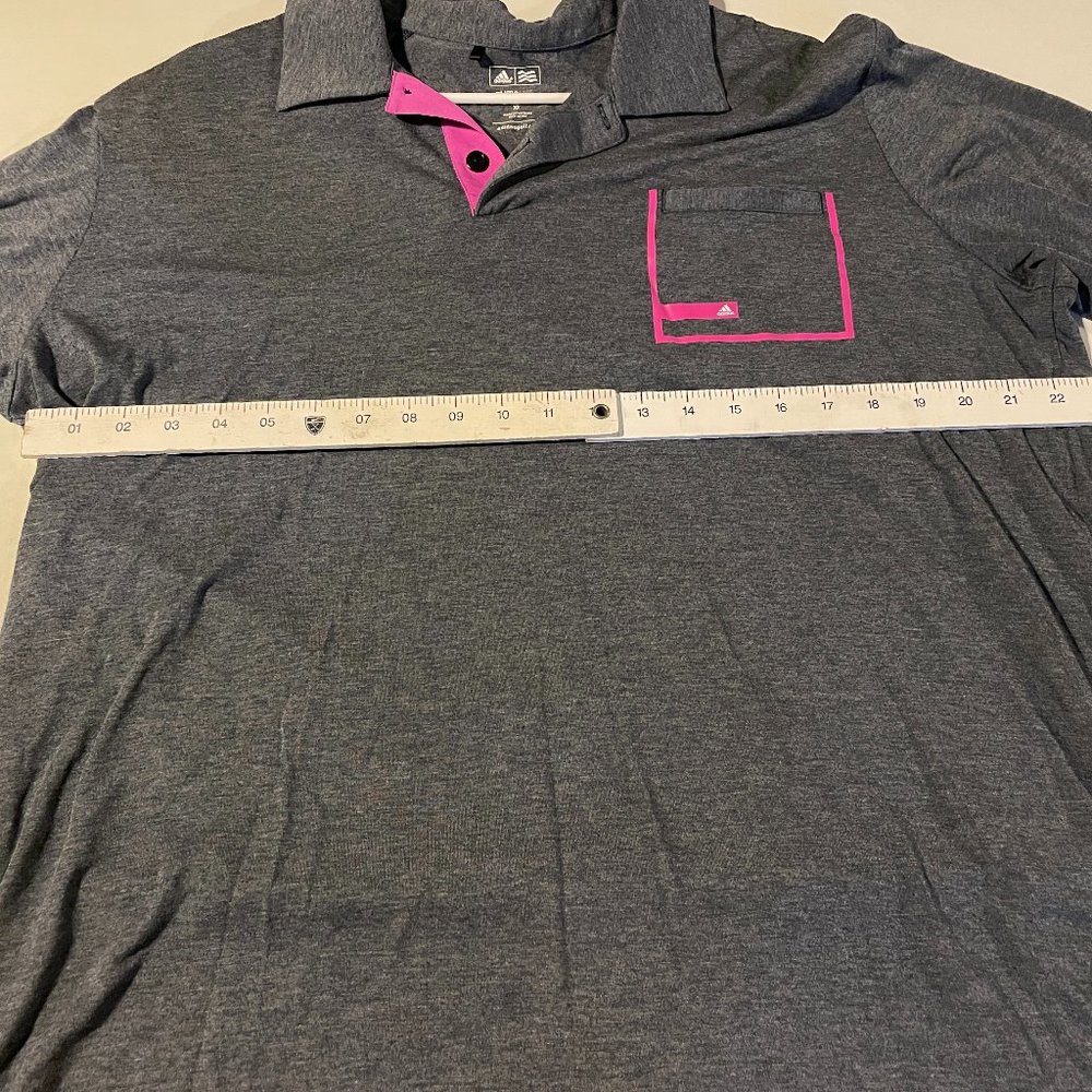 Adidas Climalite Golf Polo - Size Extra Large (XL), Heather Gray